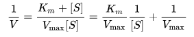 Lineweaver-Burk方程