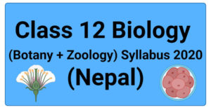 12班生物(植物学+动物学)课程大纲2020(尼泊尔)