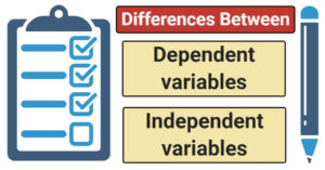 独立和依赖变量之间的差异