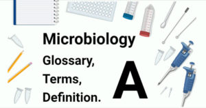 微生物术语表，术语和定义来自A